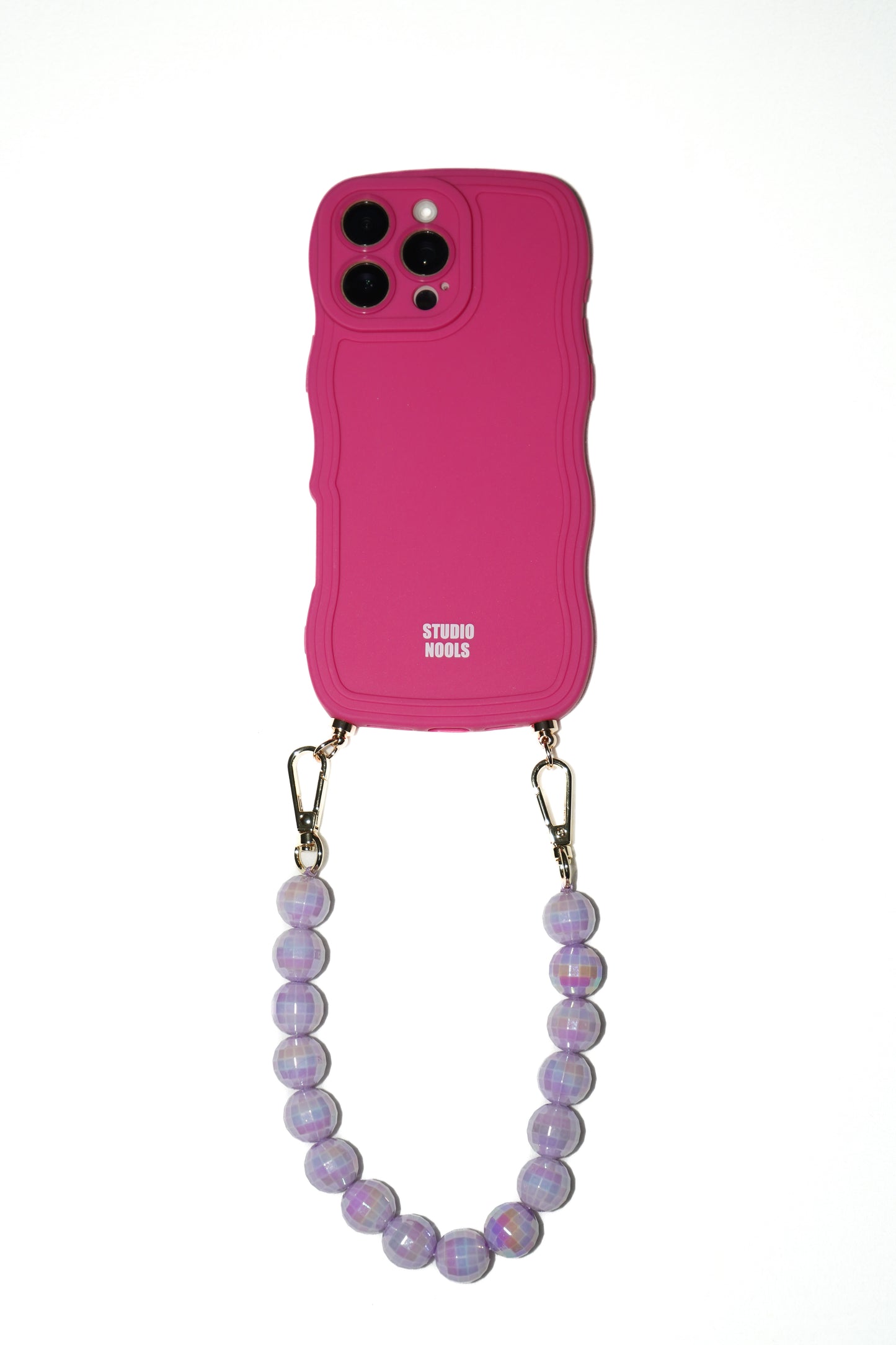 Disco phone cord lila