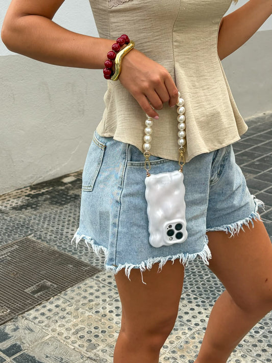 Bubble phonecase pearl