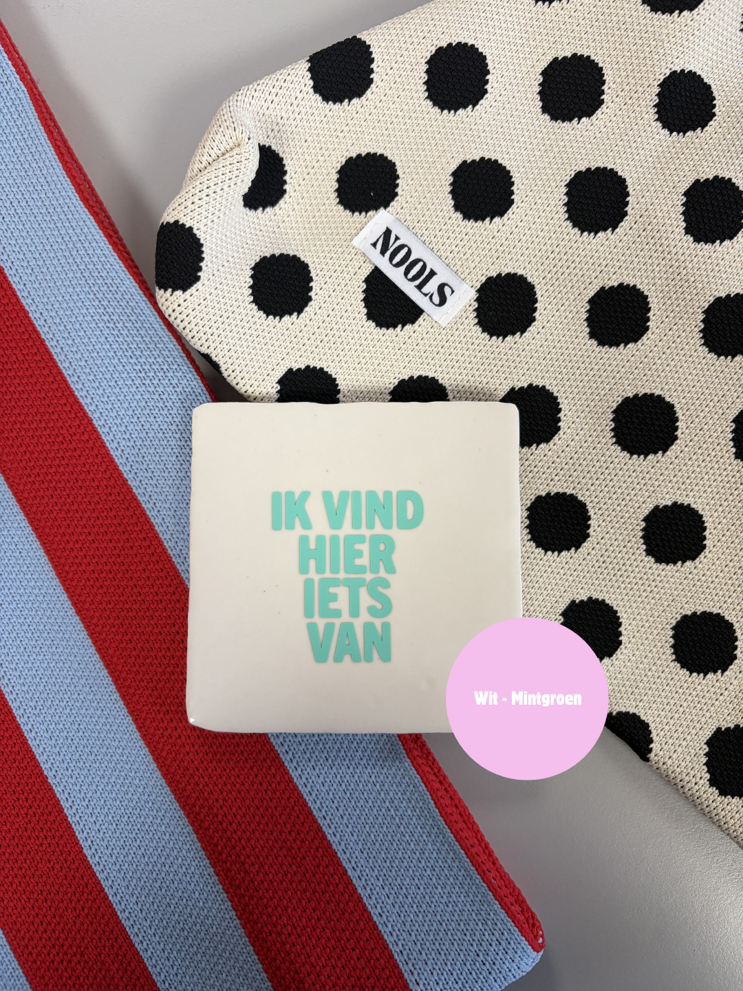 Ik vind - quote tegel