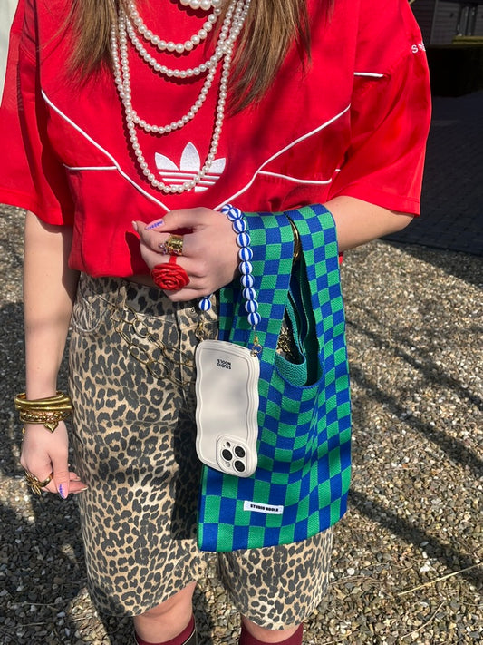 Candy phone cord blue