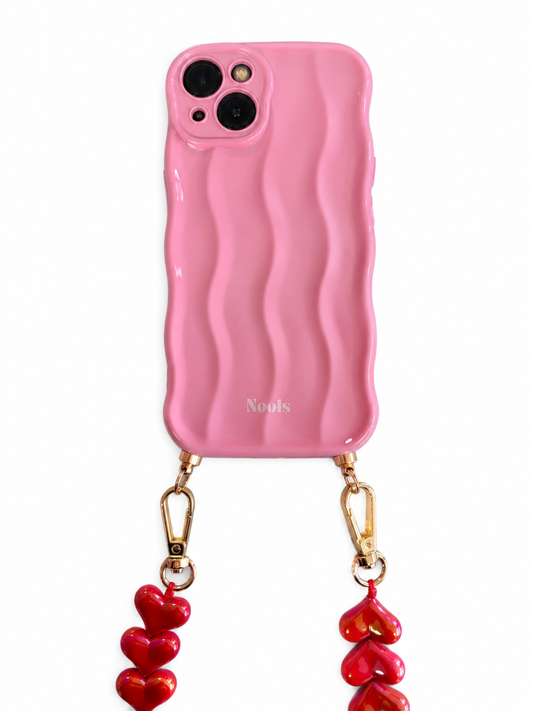 Wavy phonecase pink
