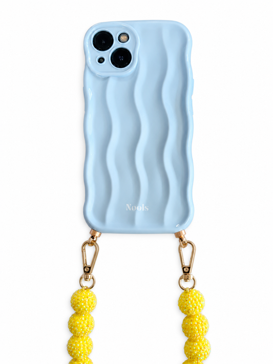 Wavy phonecase blue