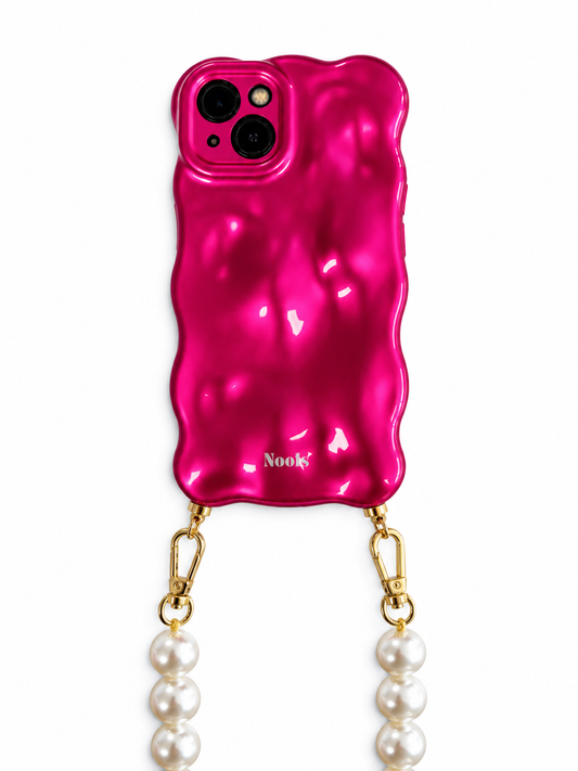 Bubble phonecase neon pink