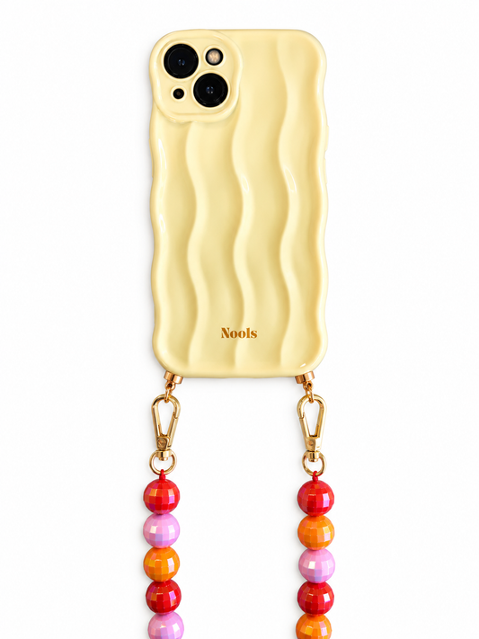 Wavy phonecase butteryellow