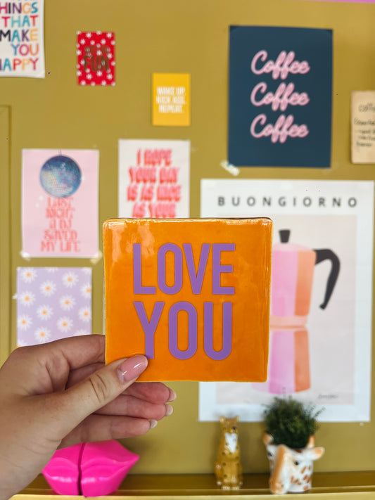 Love you - quote tegel