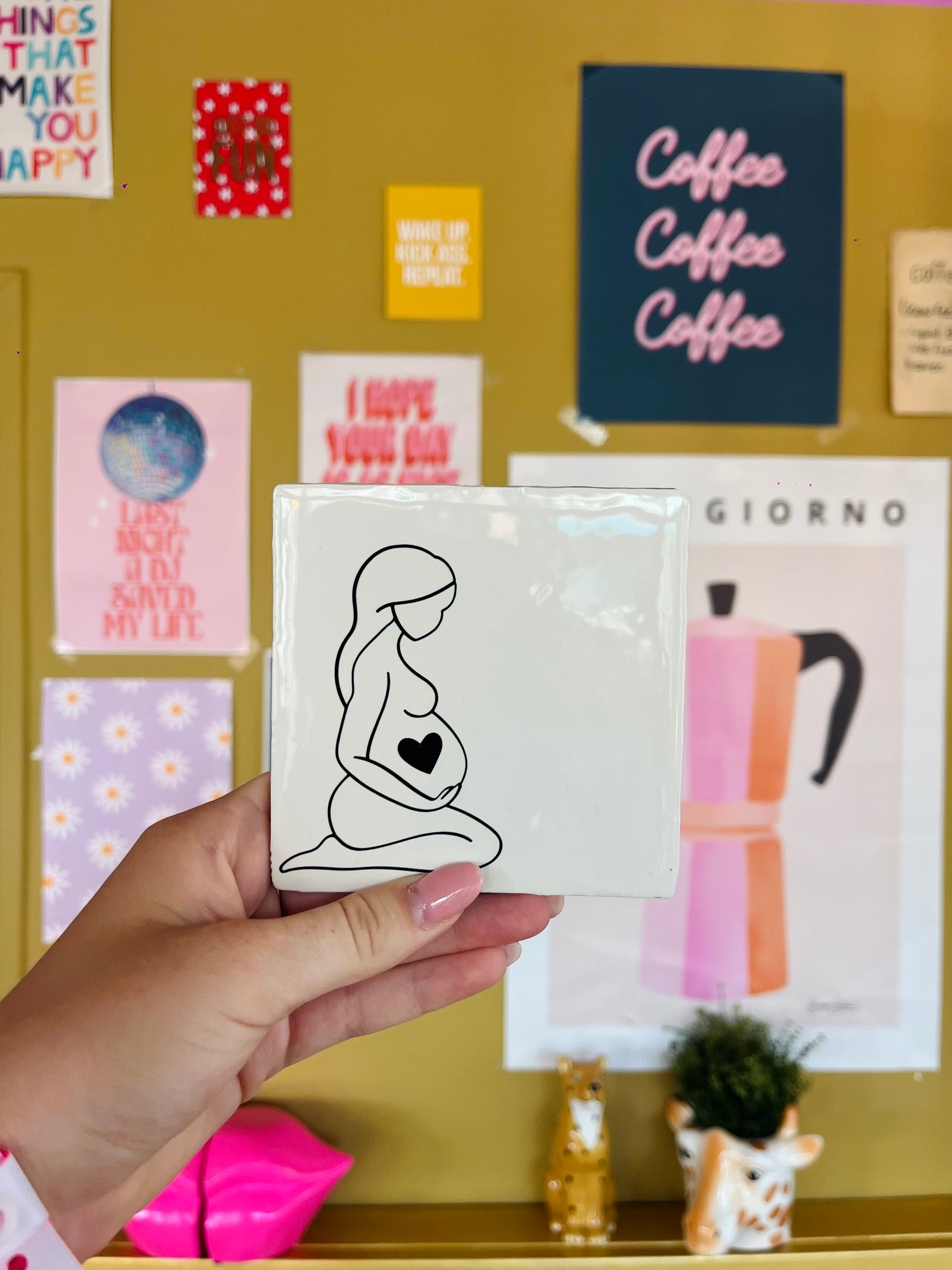 Zwanger - quote tegel