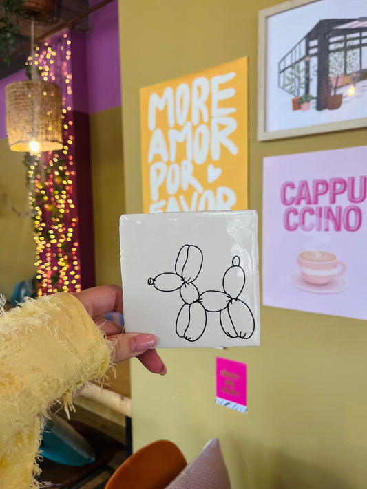 Ballonhond - quote tegel