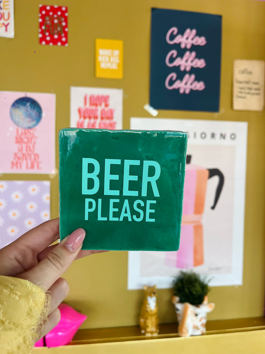 Beer Please - quote tegel