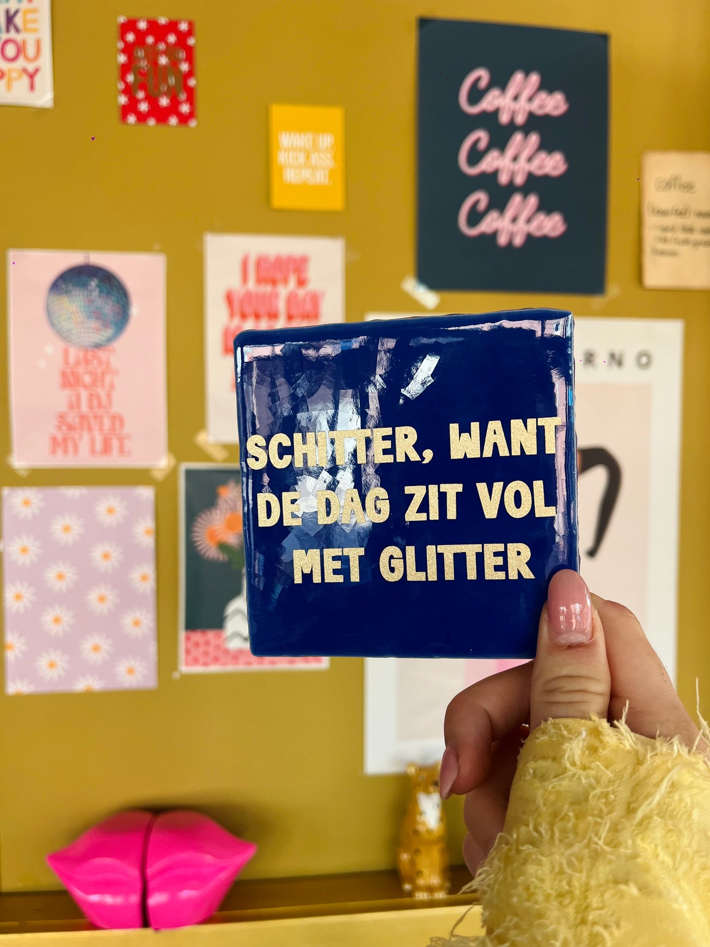 Schitter - quote tegel